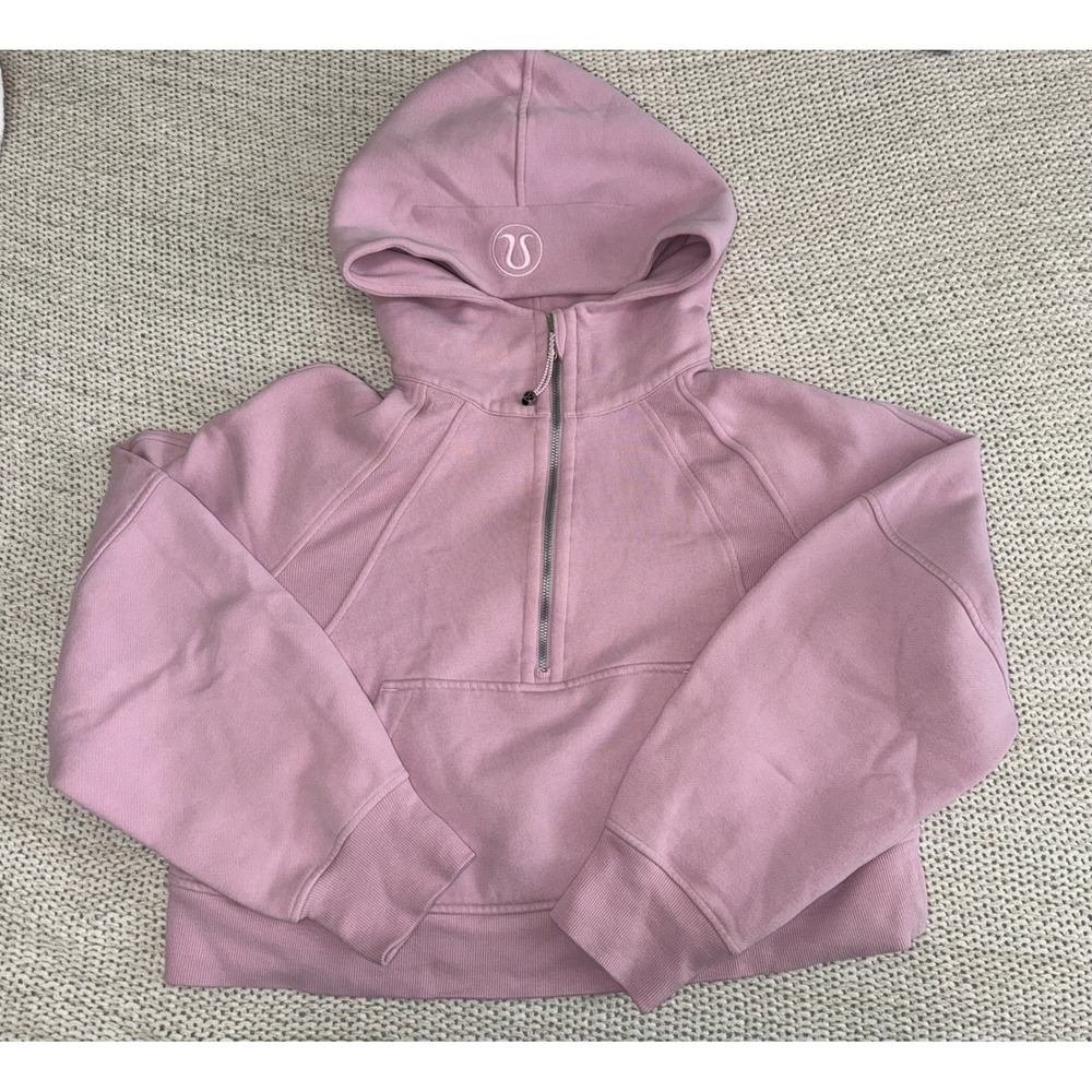 Lululemon Scuba Oversized Half Zip Hoodie Pink XS/S LW3DM4S